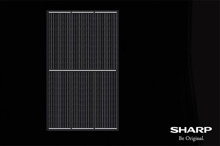 Sharp, nuovo modulo FV dal design “black” per una massima resa in condizioni di ombra