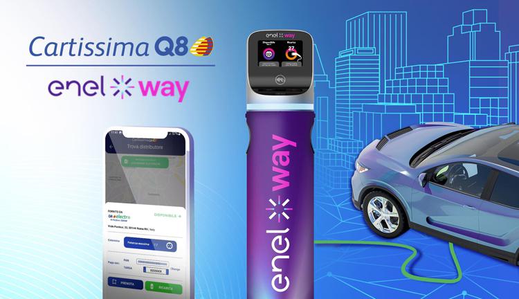 Enel X Way e Q8, accordo per accelerare la diffusione della mobilità elettrica